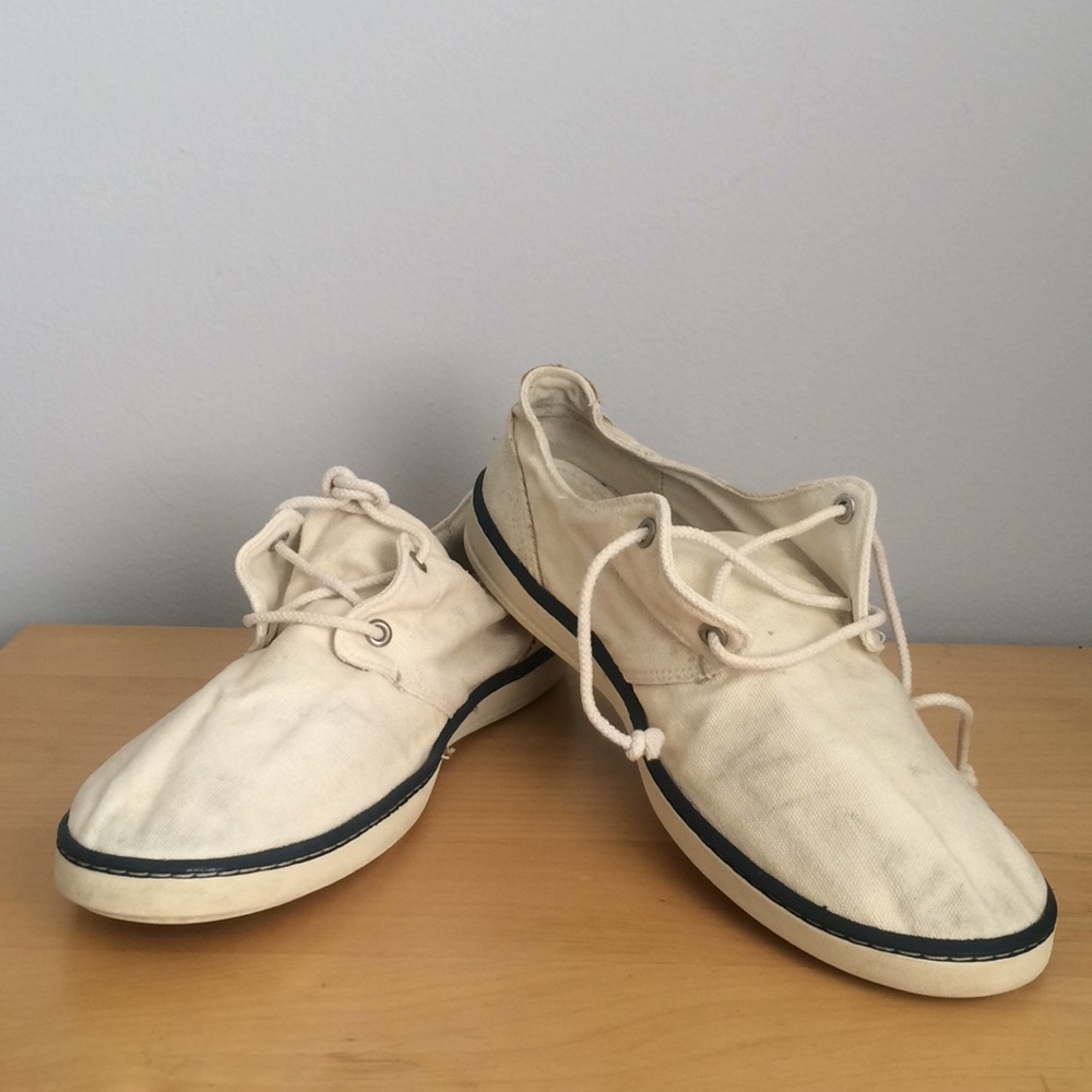 Timberland Men Sandbridge Off-white Cotton Shoes